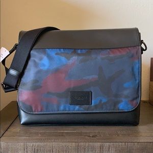 Coach Messenger Laptop bag Camo & Black Unisex